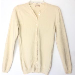 Cruciani 100% Cashmere Button Down Cardigan Sz 38